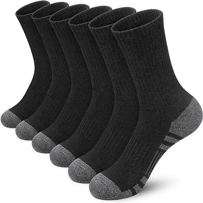 Lots de 6/12 Paires de Chaussettes de Gym Extérieures pour Homme - Haute Qualité, Confortables et Douces, Antidérapantes pour le Football - Grande Taille, Nouveau Style