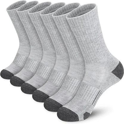 6/12 Pairs Men's Outdoor Gym Socks - High Quality Comfortable Soft Non Slip Football Socks - Plus Size New Style