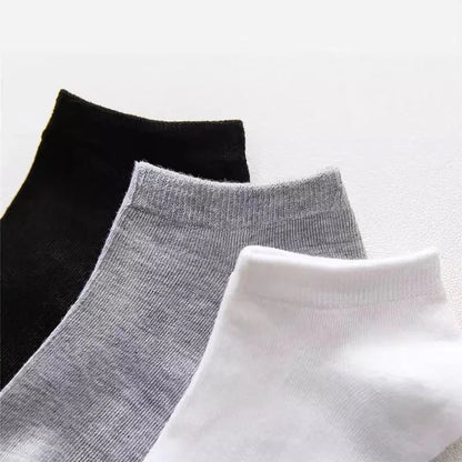 Lots de 20 Paires de Chaussettes pour Homme - Printemps/Été - Chaussettes Fines, Respirantes et Douces en Polyester et Coton - Chaussettes Noires Casual et Business - Chaussettes Cheville de Type Bateau - Taille EU38-45