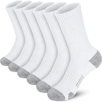 6/12 Pairs Men's Outdoor Gym Socks - High Quality Comfortable Soft Non Slip Football Socks - Plus Size New Style